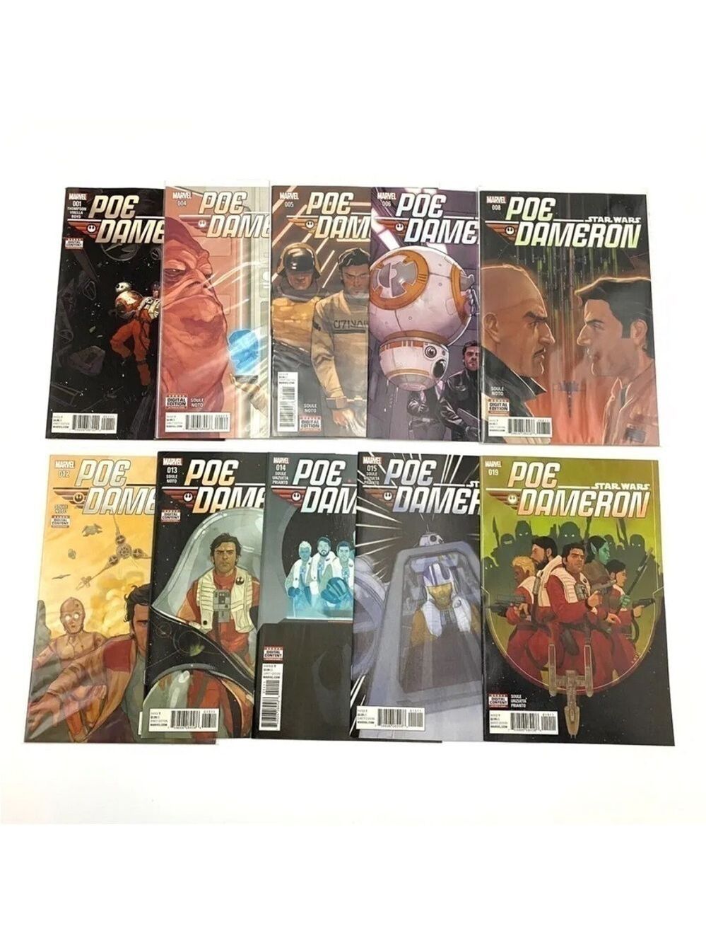 Star Wars Poe Dameron Marvel Comic Lot of 10 (2017)